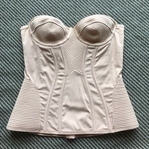 Pale Blush Pink Corset Bustier